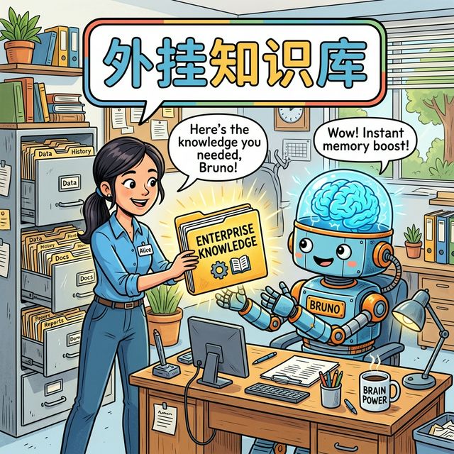 漫画：RAG给大模型外挂专业资料进行开卷考试